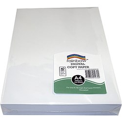 RAINBOW PEFC MATTE DIGITAL COPY PAPER A4 250GSM WHITE PACK OF 125 SHEETS