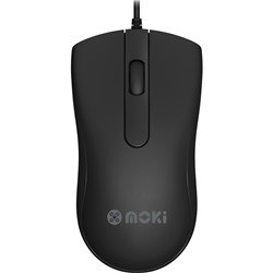MOKI OPTICAL WIRED USB MOUSE BLACK