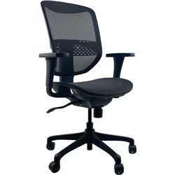 K2 NTR SMART ONE EXECUTIVE CHAIR MESH BACK WITH ARMS BLACK