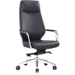 K2 EP BRIGHTON EXECUTIVE CHAIR HIGH BACK BLACK LEATHER