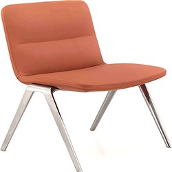 K2 EP BONDI VISITOR CHAIR ORANGE LEATHER