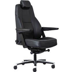 BURO MAVERICK 24/7 CONTROLLER CHAIR LEATHER BLACK