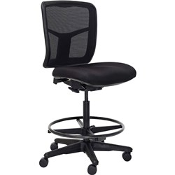 BURO MONDO TIVOLI DRAFTING CHAIR MESH BACK BLACK