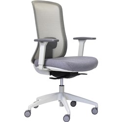 BURO ELAN OFFICE CHAIR MESH BACK LIGHT GREY