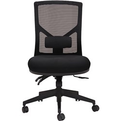 RAPIDLINE BREEZE ERGONOMIC CHAIR MESH BACK BLACK WITHOUT ARMS