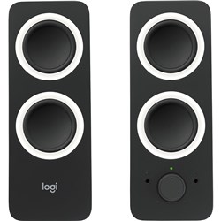 LOGITECH Z200 STUDIO MULTIMEDIA SPEAKERS BLACK