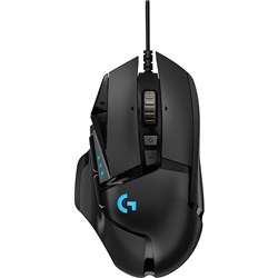 LOGITECH G502 HERO HIGH PERFORMANCE WIRED GAMING MOUSE BLACK