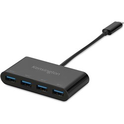 KENSINGTON CH1200 USB-C 4 PORT HUB BLACK
