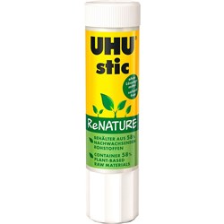 UHU RENATURE GLUE STICK 21G WHITE
