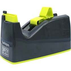 SELLOTAPE MINI SAFETY TAPE DISPENSER SMALL SUITS 25MM CORE BLACK