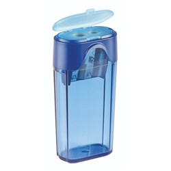 STAEDTLER SLIM TUB SHARPENER DOUBLE HOLE BLUE