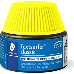 STAEDTLER TEXTSURFER CLASSIC 364 HIGHLIGHTER REFILL STATION YELLOW