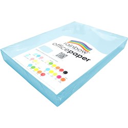 RAINBOW OFFICE COPY PAPER A3 80GSM SKY BLUE REAM OF 500