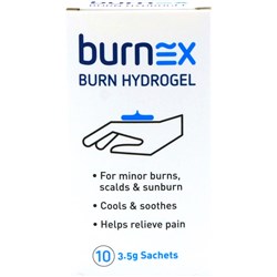 BURNEX BURN HYDROGEL 3.5G SACHETS PACK OF 10