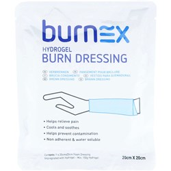 BURNEX BURN HYDROGEL DRESSING 20 X 20CM