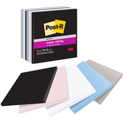 POST-IT 654-10SSNE SUPER STICKY NOTES 76 X 76MM SIMPLY SERENE PACK OF 10