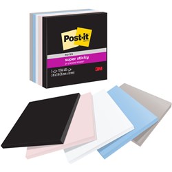 POST-IT 654-5SSNE SUPER STICKY NOTES 76 X 76MM SIMPLY SERENE PACK OF 5