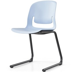 SYLEX PALETTE CHAIR REVERSE CANTILEVER BASE POLYPROPYLENE GREY SEAT