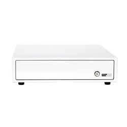 POS-MATE CASH DRAWER PUSH TO OPEN GLOSS WHITE