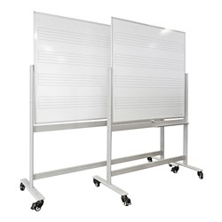 VISIONCHART MOBILE MAGNETIC MUSIC WHITEBOARD 1800 X 1200MM