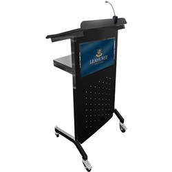 VISIONCHART LECTERN FIXED SHELF 545W X 450D X 1200MMH BLACK