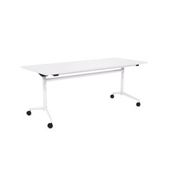 OLG UNI FLIP TABLE 1800W X 750D X 720MMH WHITE TOP WHITE FRAME