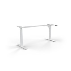 OLG QUICKSTAND HEIGHT ADJUSTABLE DESK FRAME ONLY 1500WX800DX695-1175MMH WHITE