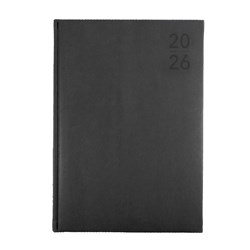 DEBDEN SILHOUETTE DIARY A4 DAY TO PAGE CHARCOAL