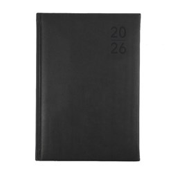 DEBDEN SILHOUETTE DIARY A5 DAY TO PAGE CHARCOAL