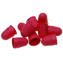 REXEL THIMBLETTES FINGER CONES SIZE 00 ORANGE PACK OF 10