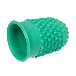 REXEL THIMBLETTES FINGER CONES SIZE 0 GREEN PACK OF 10