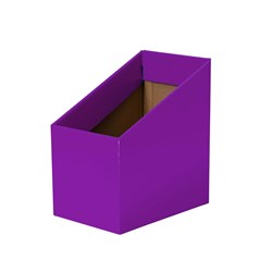 VISIONCHART CREATIVE KIDS CARDBOARD BOOK BOX PURPLE PACK OF 5