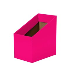 VISIONCHART CREATIVE KIDS CARDBOARD BOOK BOX MAGENTA PACK OF 5