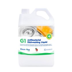 CLEAN PLUS G1 ANTIBACTERIAL DISHWASHING LIQUID 5 LITRES