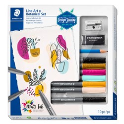 STAEDTLER 371 DESIGN JOURNEY LINE ART AND BOTANICAL MIXED SET