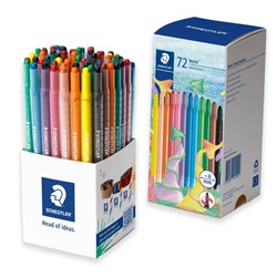 STAEDTLER NORIS 221 WAX TWISTER CRAYONS ASSORTED CUP OF 72