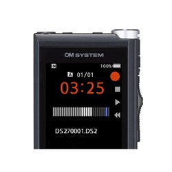 OM SYSTEM DS-2700 DIGITAL VOICE RECORDER BLACK