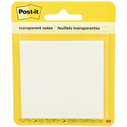 POST-IT SUPER STICKY NOTES 73 X 73MM TRANSPARENT PACK OF 36 SHEETS