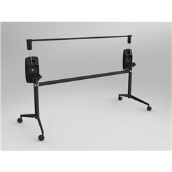 OLG UNI FLIP TABLE FRAME ONLY TO SUIT TOPS 1500-1900W X 600-900MMD BLACK