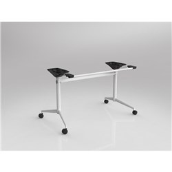 OLG UNI FLIP TABLE FRAME ONLY TO SUIT TOPS 1500-1900W X 600-900MMD WHITE