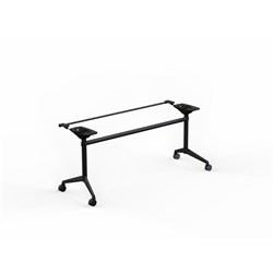 OLG MODULUS FLIP TABLE FRAME ONLY TO SUIT TOPS 1800-2200W X 600-900MMD ALL BLACK