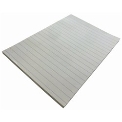 WRITER A4 BOND OFFICE PAD 14MM SOLID RULED 2 SIDES WHITE