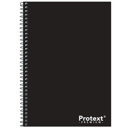 PROTEXT PREMIUM SPIRAL NOTEBOOK A5 8MM RULED PP COVER AND POCKET SIDE BOUND 200 PAGE