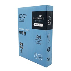PAPERLINE EYECARE PEFC RECYCLED COPY PAPER A4 80GSM WHITE REAM OF 500 SHEETS