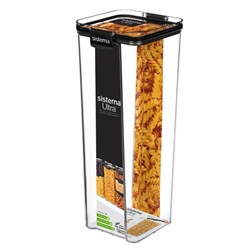 SISTEMA ULTRA SQUARE TRITAN PLASTIC FOOD CONTAINER 1.9 LITRE CLEAR