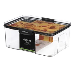 SISTEMA ULTRA RECTANGLE PLASTIC FOOD CONTAINER 2.63 LITRE CLEAR