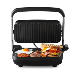 SUNBEAM CAFE STYLE 2 SLICE SANDWICH PRESS AND GRILL STAINLESS STEEL