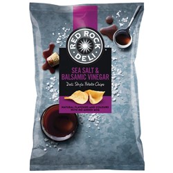 RED ROCK DELI POTATO CHIPS SEA SALT AND BALSAMIC VINEGAR 165G