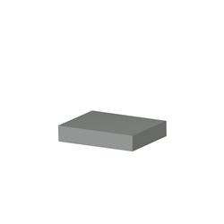 STEELCO LOCKER PLINTH 305W X 460D X 100MMH GREY