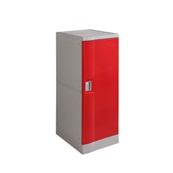 STEELCO ABS PLASTIC LOCKER 1 DOOR 380W X 500D X 1010MMH ASSORTED COLOURS
